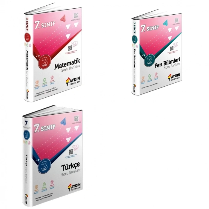 7.Sınıf Matematik Fen Türkçe 3 Adım Soru Bankası