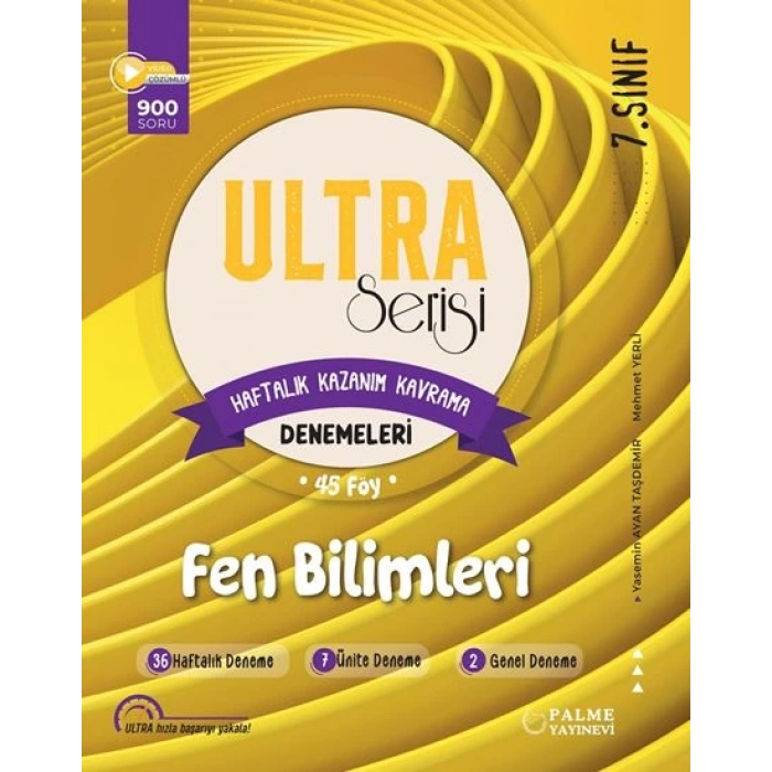 7.Sınıf Ultra Serisi Fen Bilimleri Deneme Kitabı (45 FÖY)