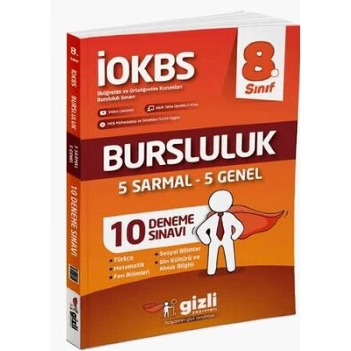 8. Sınıf İOKBS Bursluluk 10 Deneme Sınavı
