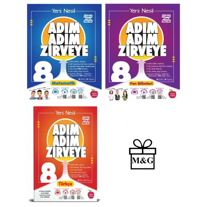 8.Sınıf Adım Adım Matematik Fen Bilimleri Ve Türkçe Konu Anlatımlı