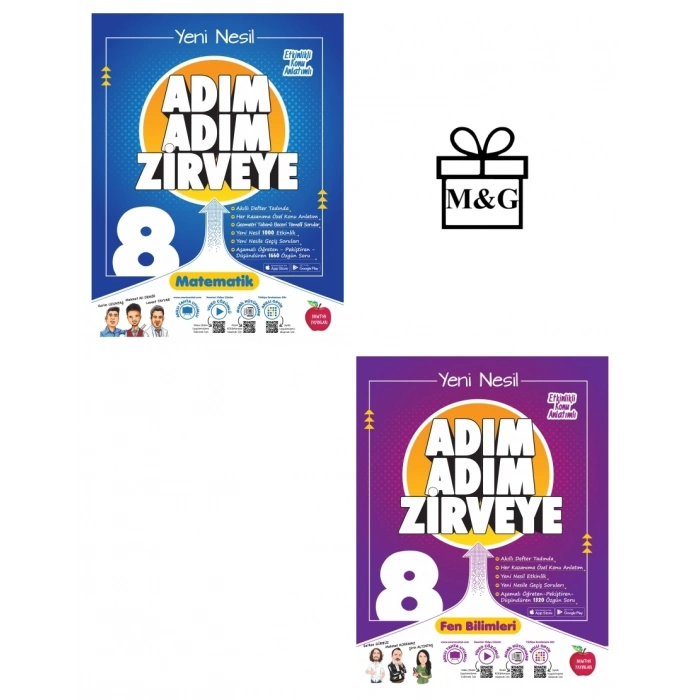8.Sınıf Adım Adım Matematik Ve Fen Bilimleri Konu Anlatımlı