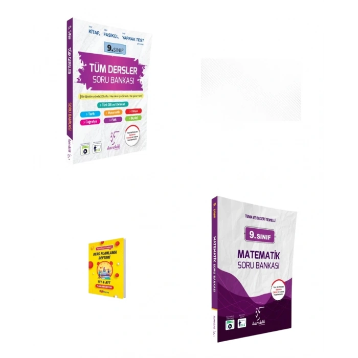 9. Sınıf 2025 Tüm Dersler ve Matematik Soru Bankası