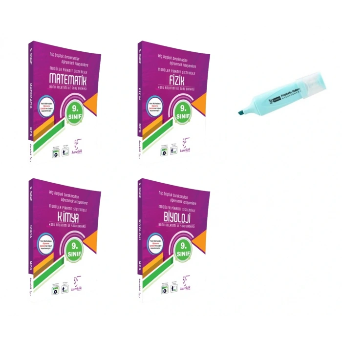 9.Sınıf Matematik Fizik Kimya Biyoloji MPS (Yeni Müfredat)
