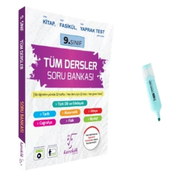 9.Sınıf Tüm Dersler Soru Bankası (Yeni Müfredat)