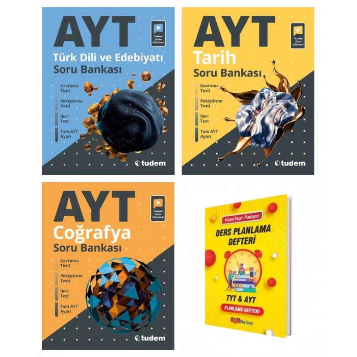 AYT Edebiyat Tarih Coğrafya Sözel 3lü Soru Bankası Seti