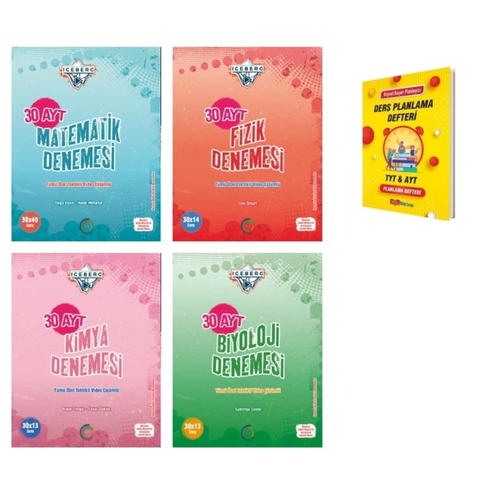 AYT IceBerg Matematik Fizik Kimya ve Biyoloji Sayısal Deneme Seti
