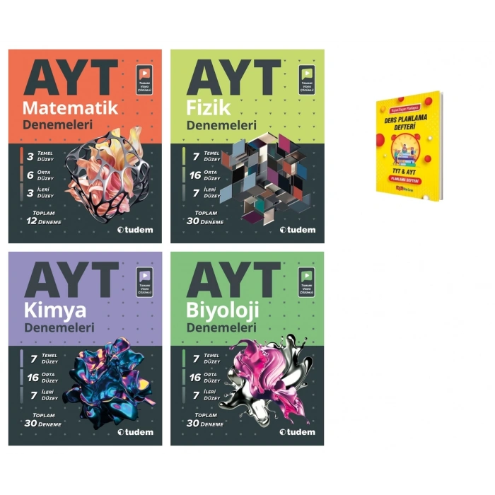 AYT Matematik Fizik Kimya ve Biyoloji 4lü Sayısal Denemeleri