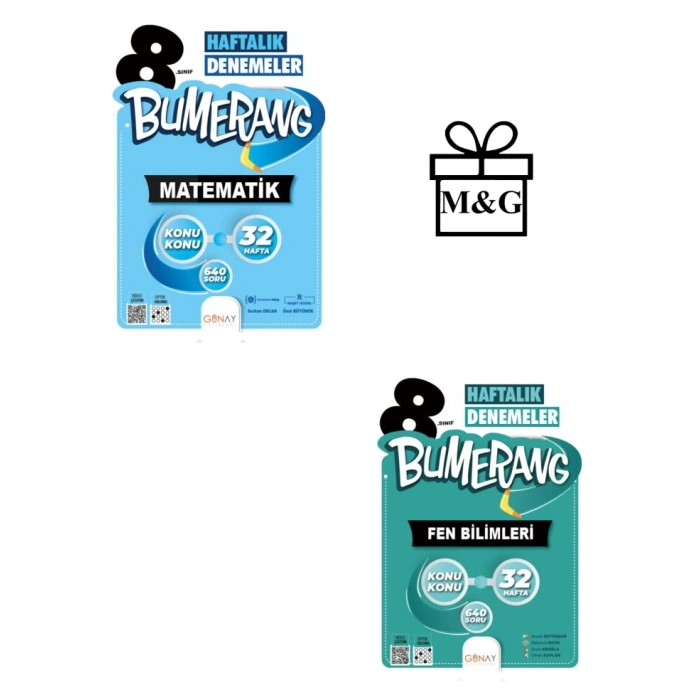 Bumerang 32’lik Haftalık LGS 8. Sınıf Matematik ve Fen Bilimleri Deneme