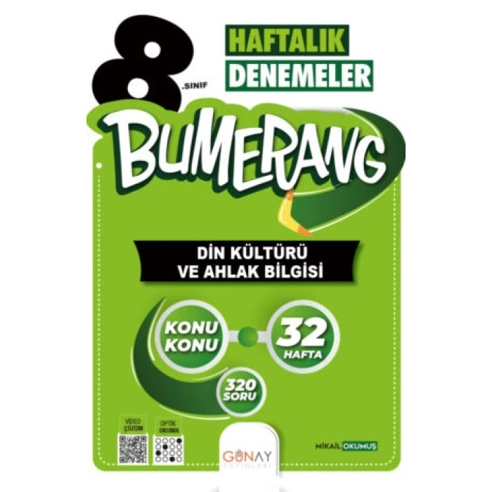 Bumerang LGS 8. Sınıf 32’lik Haftalık Din Kültürü ve Ahlak Bilgisi Denemeleri