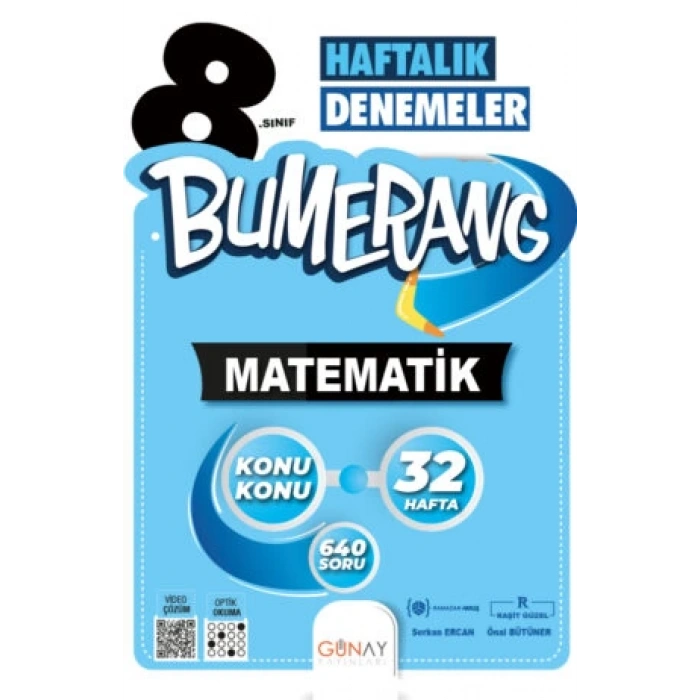 Bumerang LGS 8. Sınıf 32’lik Haftalık Matematik Denemeleri