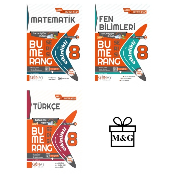 BUMERANG LGS 8. Sınıf Etkinlikli Matematik Fen Bilimleri Türkçe