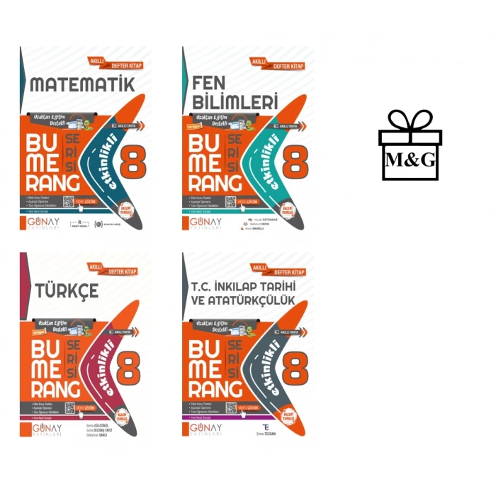 BUMERANG LGS 8. Sınıf Etkinlikli Matematik Fen Bilimleri Türkçe İnkılap Tarihi