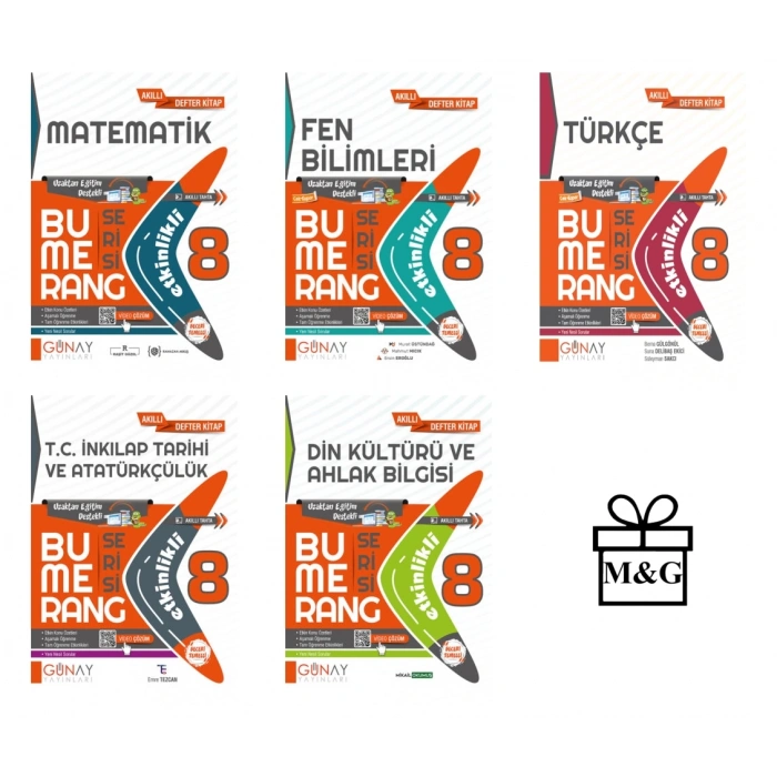 BUMERANG LGS 8. Sınıf Etkinlikli Matematik Fen Bilimleri Türkçe İnkılap Tarihi Din Kültürü