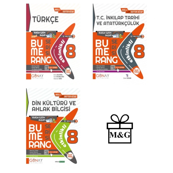 BUMERANG LGS 8. Sınıf Etkinlikli Türkçe İnkılap Tarihi Din Kültürü