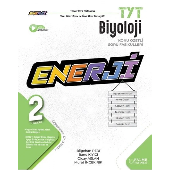 Enerji Tyt Biyoloji Konu Özetli Soru Fasikülleri