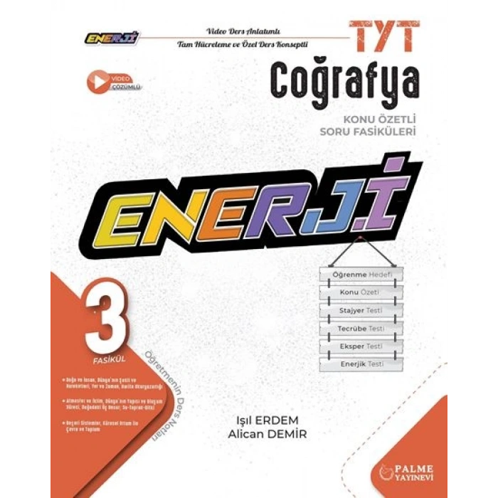 Enerji Tyt Coğrafya Konu Özetli Soru Fasikülleri