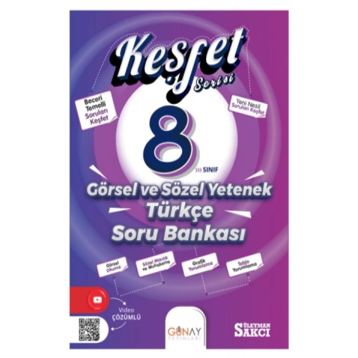 Keşfet 8. Sınıf LGS Görsel ve Sözel Yetenek Soru Bankası