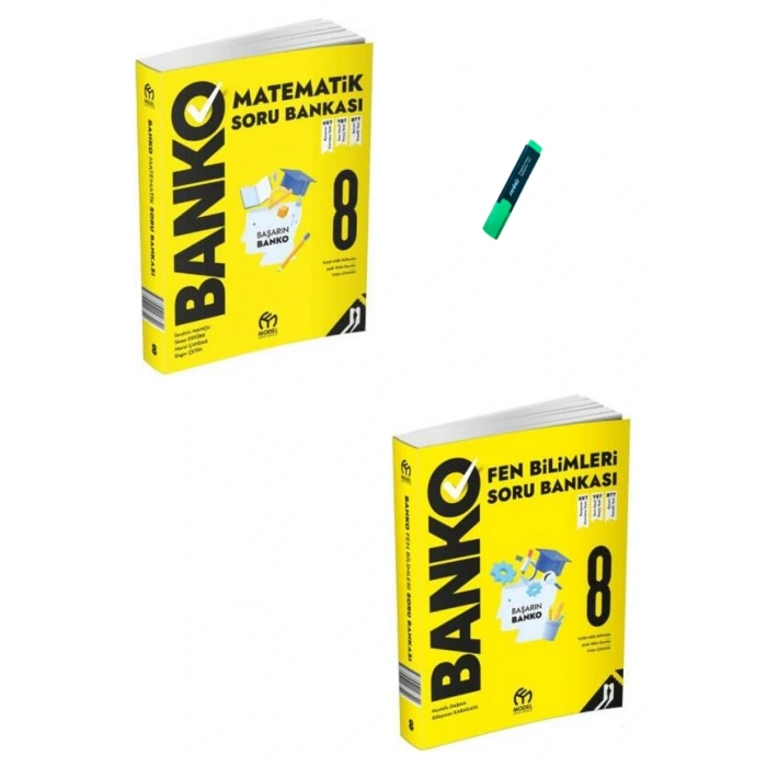LGS 8. Sınıf Banko Serisi Matematik ve Fen Bilimleri Soru Bankası