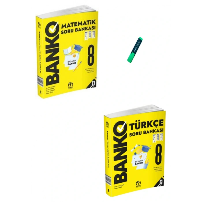 LGS 8. Sınıf Banko Serisi Matematik ve Türkçe Soru Bankası