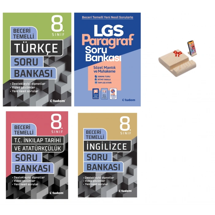 LGS 8. Sınıf Beceri Temelli Soru Bankası Sözel Dersler 4lü Set