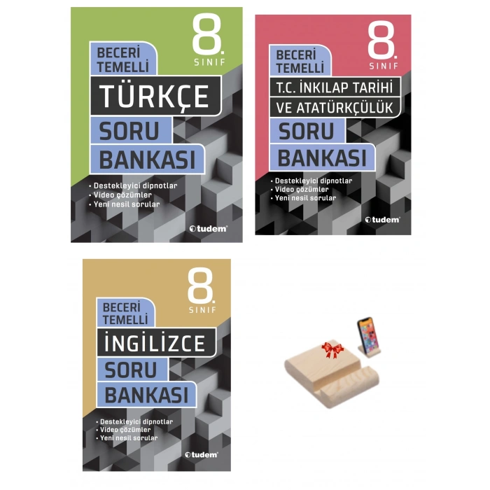 LGS 8. Sınıf Beceri Temelli Soru Bankası Türkçe İnkılap Tarihi ve İngilizce 3lü Set