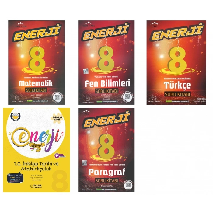 LGS 8. Sınıf Enerji Matematik Fen Türkçe İnkılap ve Paragraf Soru Bankası