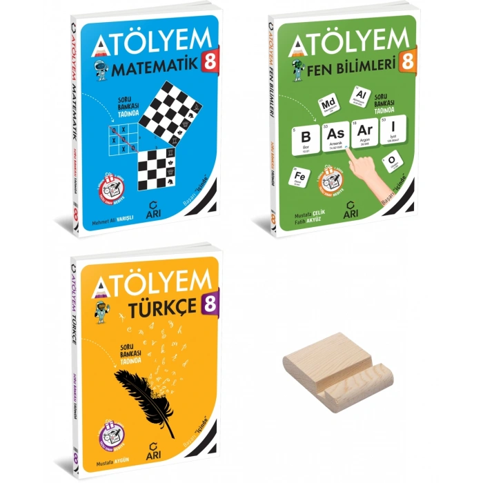 LGS 8. Sınıf Matematik Fen Bilimleri ve Türkçe Atölyem 3lü Set