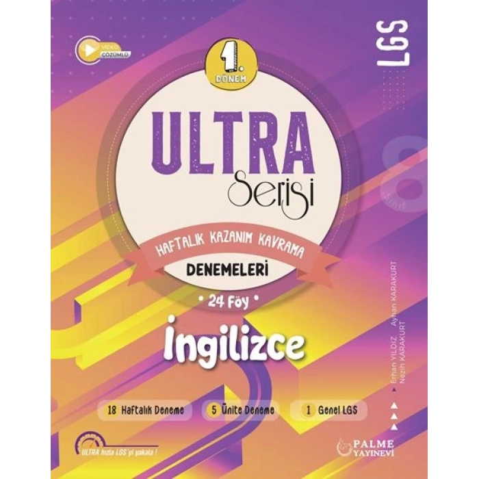 LGS 8. Sınıf ULTRA SERİSİ 1.DÖNEM İNGİLİZCE DENEMELERİ