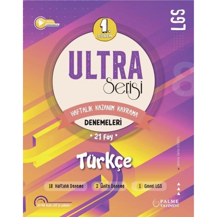 LGS 8. Sınıf ULTRA SERİSİ 1.DÖNEM TÜRKÇE DENEMELERİ