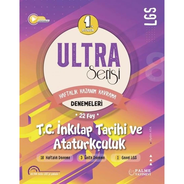 LGS 8. Sınıf ULTRA SERİSİ 1.DÖNEM TC. İNKİLAP TARİHİ VE ATATÜRKÇÜLÜK DENEMELERİ