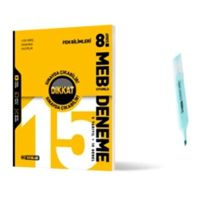 LGS 8.Sınıf Fen Bilimleri Deneme MEB Uyumlu DİKKAT Sınavda Çıkabilir