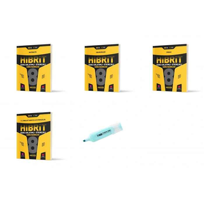 LGS 8.Sınıf HİBRİT Matematik Fen Türkçe İnkılap Konu Anlatımlı Etkinlikli Soru Bankası