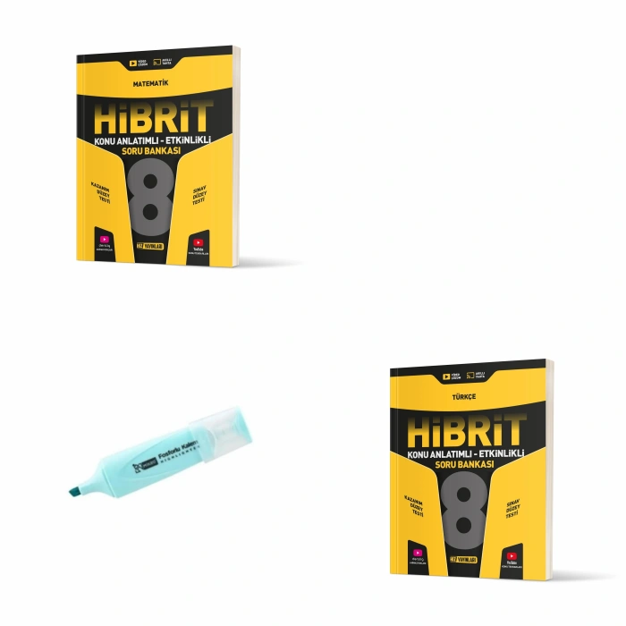 LGS 8.Sınıf HİBRİT Matematik Ve Türkçe Konu Anlatımlı Etkinlikli Soru Bankası