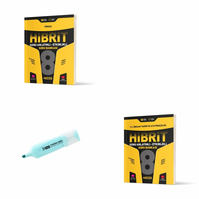 LGS 8.Sınıf HİBRİT Türkçe Ve İnkılap Tarihi Konu Anlatımlı Etkinlikli Soru Bankası
