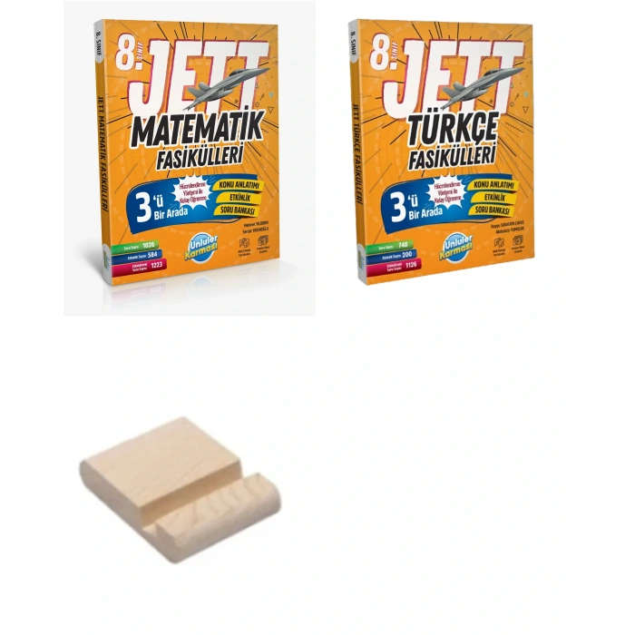 LGS 8.Sınıf JETT Matematik Türkçe Fasikülleri Seti