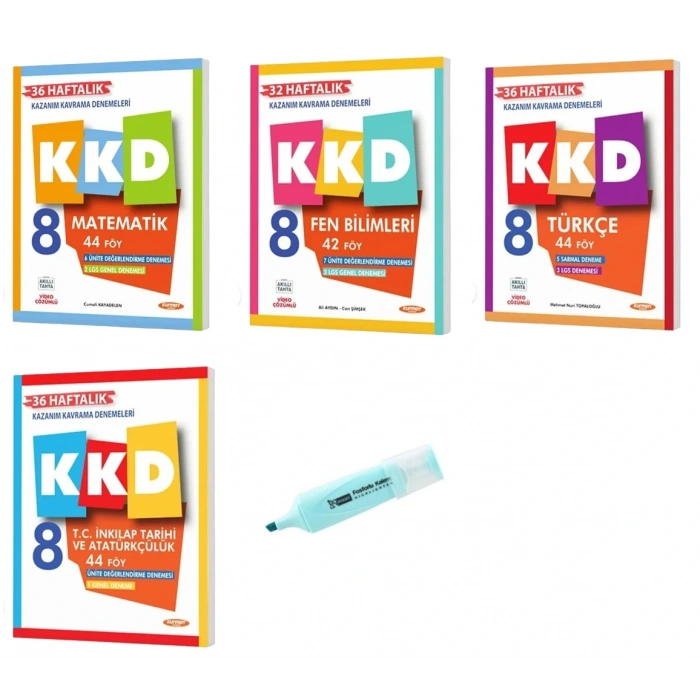 LGS 8.Sınıf KKD Matematik Fen Bilimleri Türkçe ve İnkılap Deneme