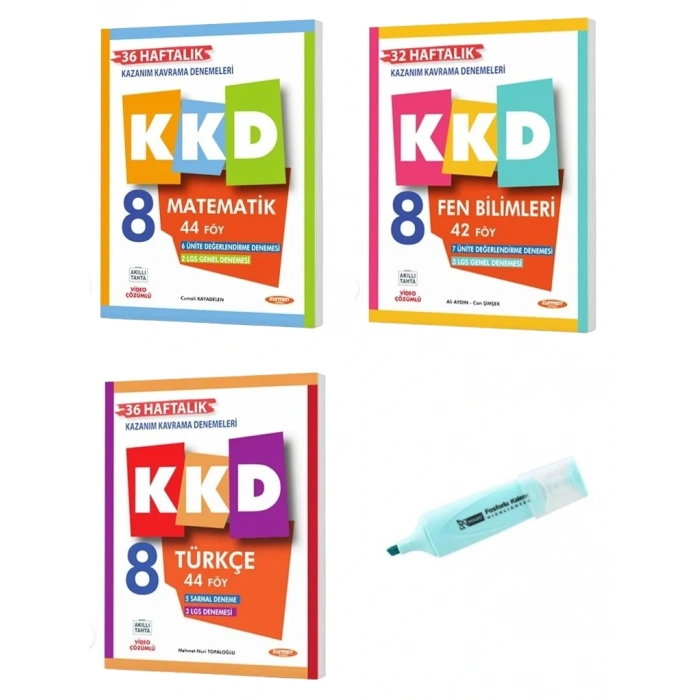 LGS 8.Sınıf KKD Matematik Fen Bilimleri ve Türkçe Deneme