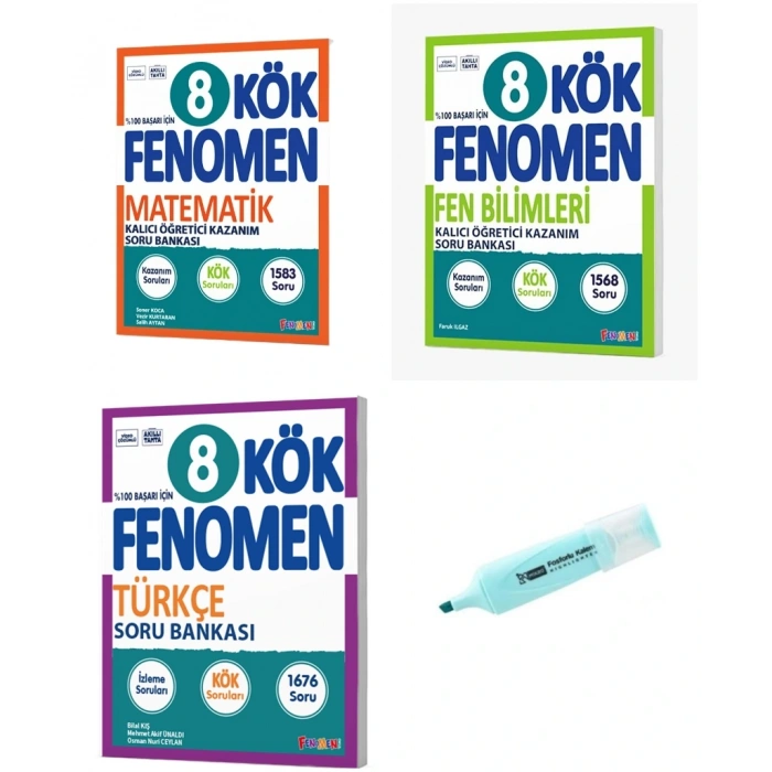 LGS 8.Sınıf KÖK Matematik Fen Bilimleri Ve Türkçe Soru Bankası