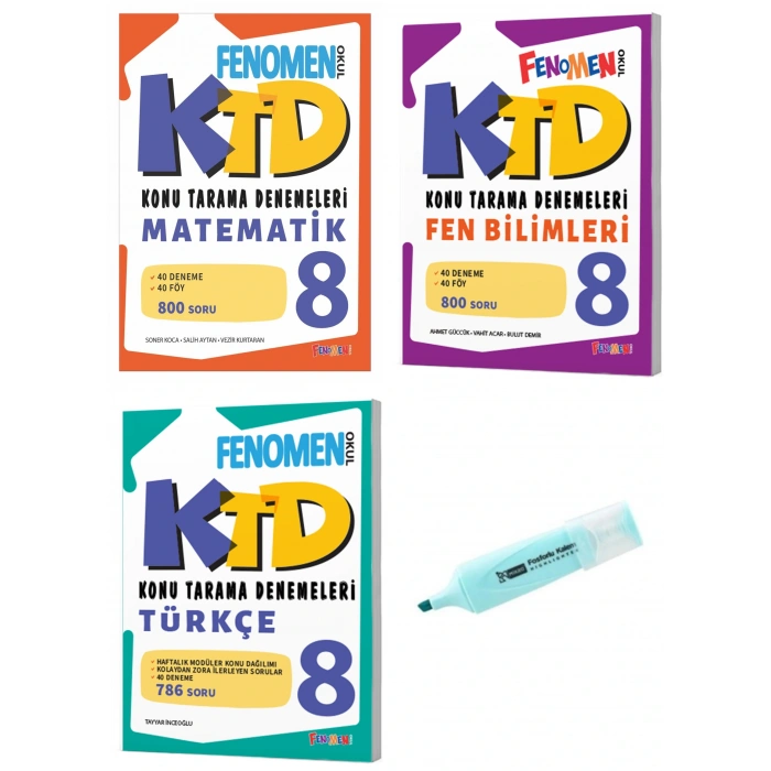 LGS 8.Sınıf KTD Matematik Fen Bilimleri Ve Türkçe 40 Deneme