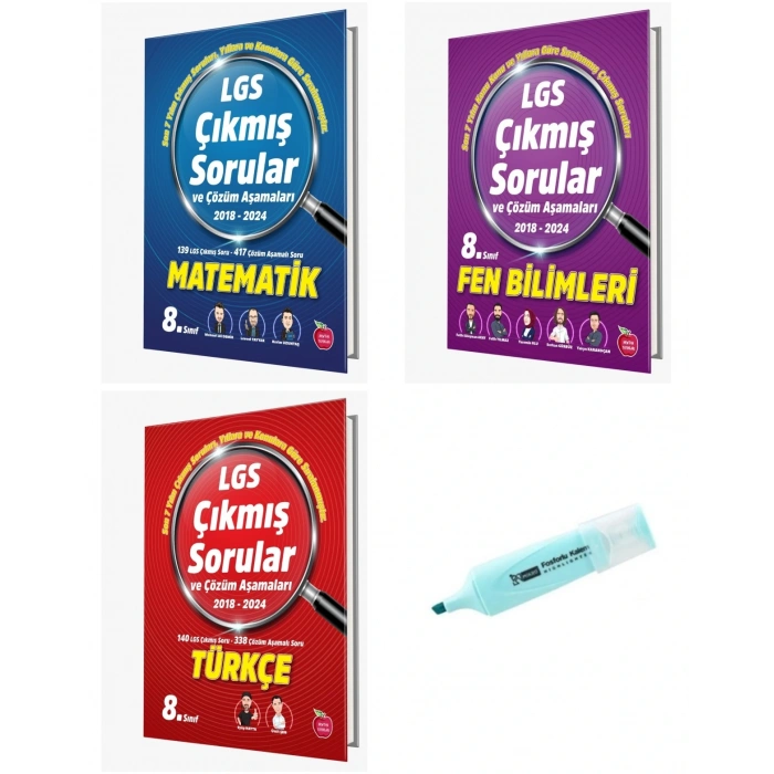 LGS 8.Sınıf Matematik Fen Bilimleri Türkçe Çıkmış Sorular