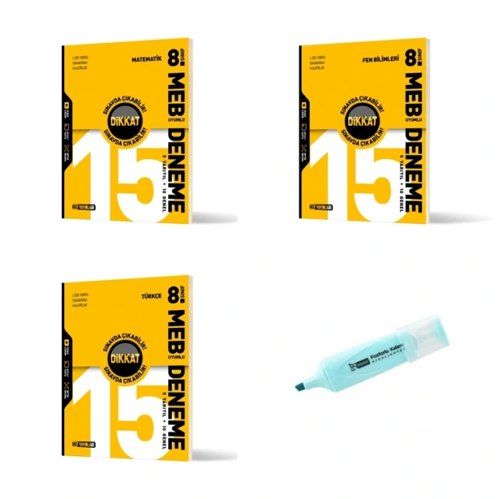 LGS 8.Sınıf Matematik Fen Türkçe DİKKAT Sınavda Çıkabilir Deneme