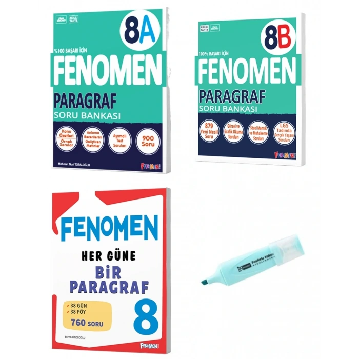 LGS 8.Sınıf Paragraf A-B Ve Her Güne Bir Paragraf Soru Bankası