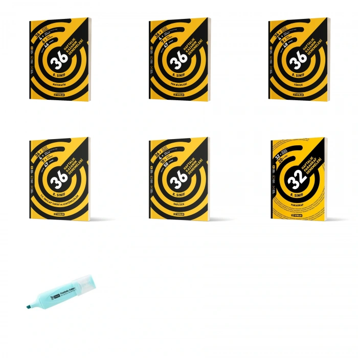 LGS 8.Sınıf Tüm Dersler 36 Haftalık Kazanım Denemeleri Seti