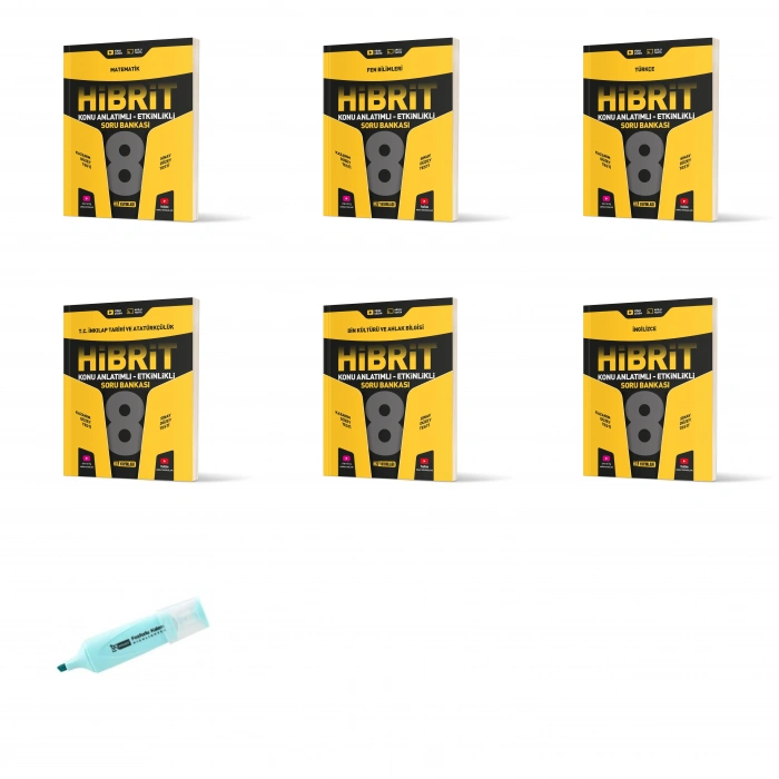 LGS 8.Sınıf HİBRİT Tüm Dersler Konu Anlatımlı Etkinlikli Soru Bankası Seti