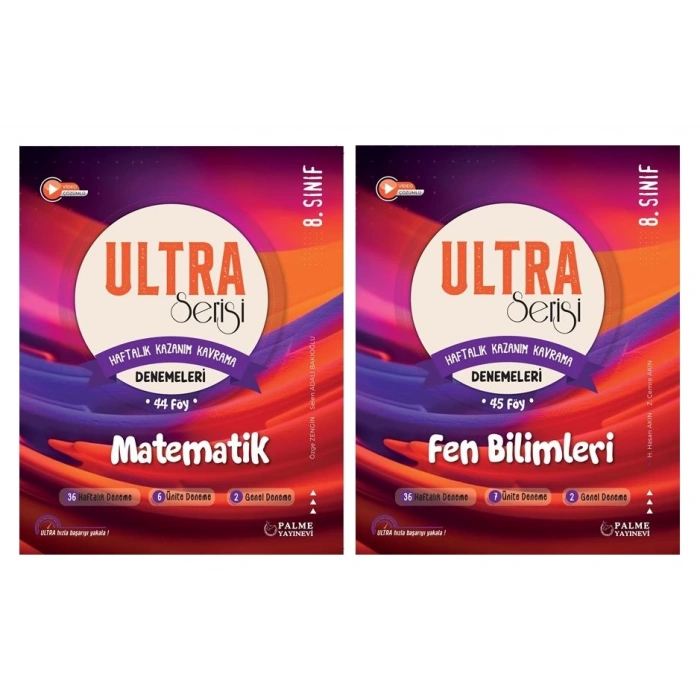 LGS 8.Sınıf Ultra Serisi Matematik ve Fen Bilimleri Denemeleri