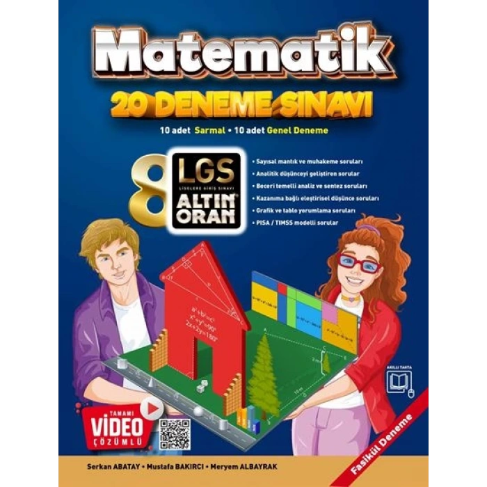 LGS ALTIN ORAN 8.SINIF MATEMATİK 20 DENEME SINAVI