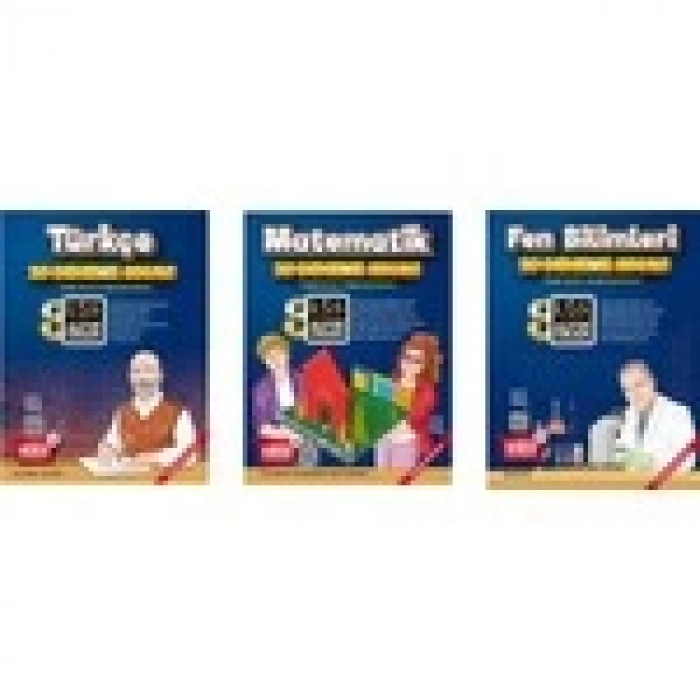 LGS Altın Oran Yayınevi 8. Sınıf Türkçe - Matematik- Fen Bilimleri 20 Deneme Sınavı 3 Kitap