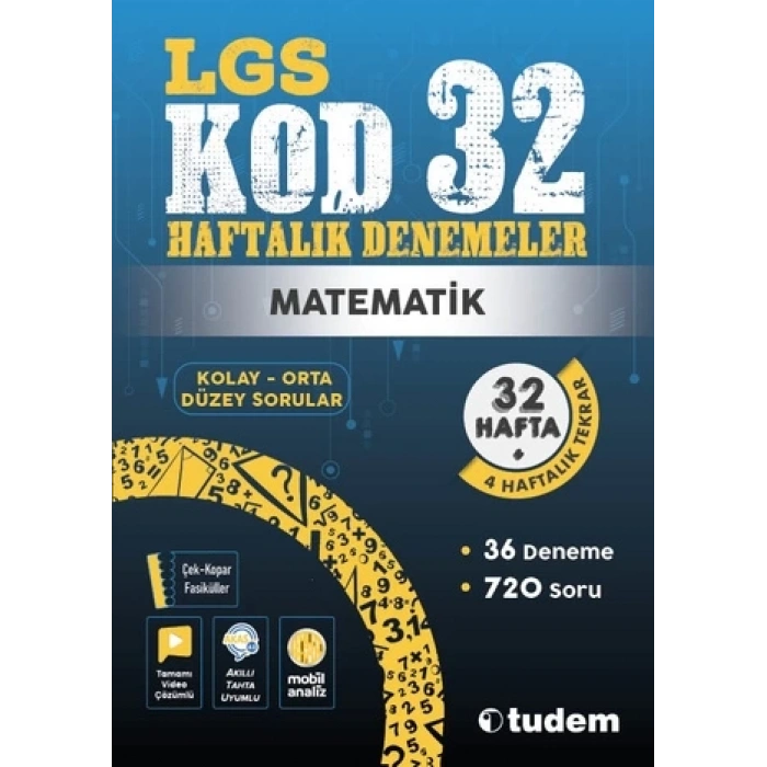 LGS MATEMATİK KOD 32-HAFTALIK DENEMELER