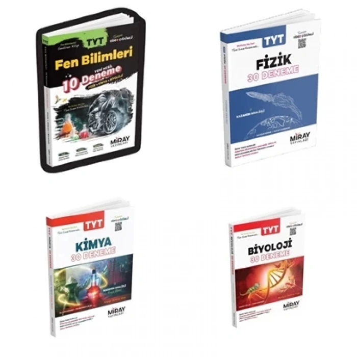 Miray TYT Fen Bilimleri Fizik Kimya ve Biyoloji Deneme