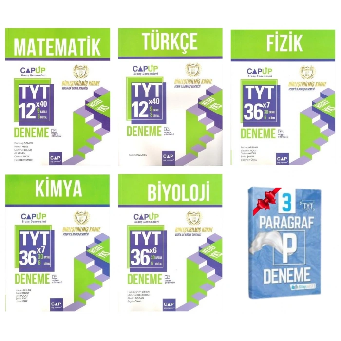 TYT ÇAP Matematik Türkçe Fizik Kimya ve Biyoloji Deneme